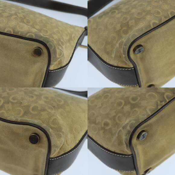 CELINE C Macadam Canvas Shoulder Bag Beige - Picture 10 of 12